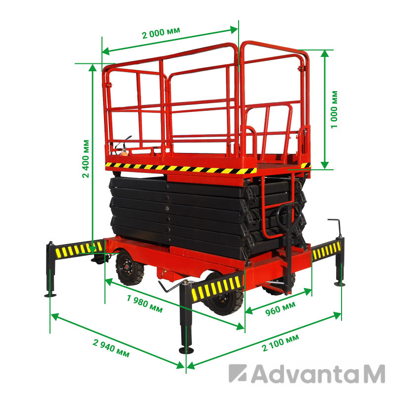 Ножничный подъемник PROLIFT PF1105 (PROLIFT SJY0.5-9) AC/DC - 3