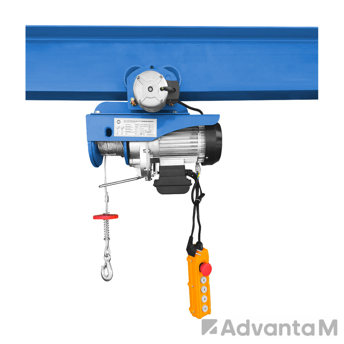 Мини электрическая таль передвижная (220 В, 500/1000 кг, 12/6 м) GEARSEN PA 50012