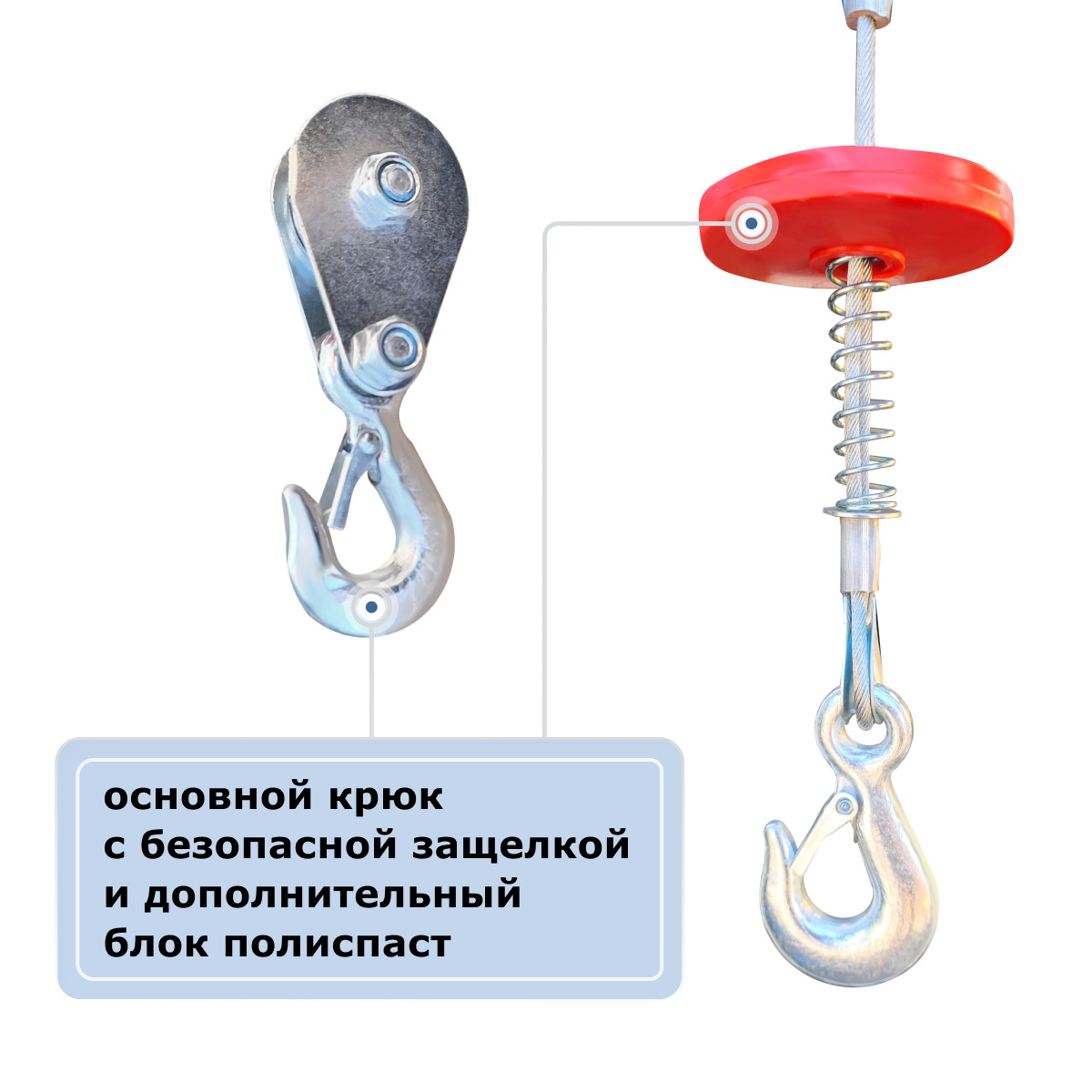 8 - Мини электрическая таль передвижная (220 В, 500/1000 кг, 12/6 м) GEARSEN PA 50012