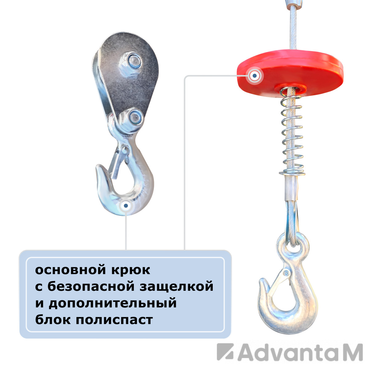 Мини электрическая таль передвижная (220 В, 500/1000 кг, 12/6 м) GEARSEN PA 50012 - 8