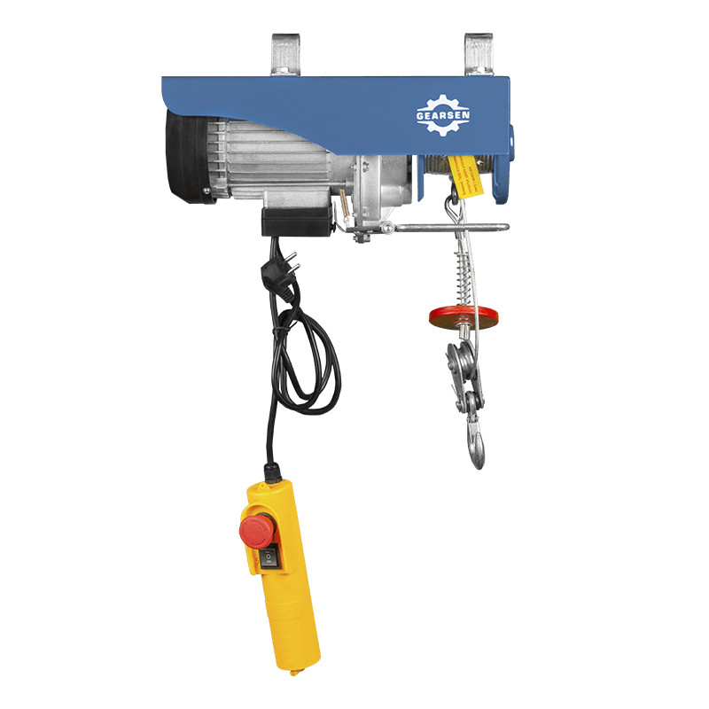 Мини электрическая таль стационарная 125/250кг, 12/6м GEARSEN PA 220В