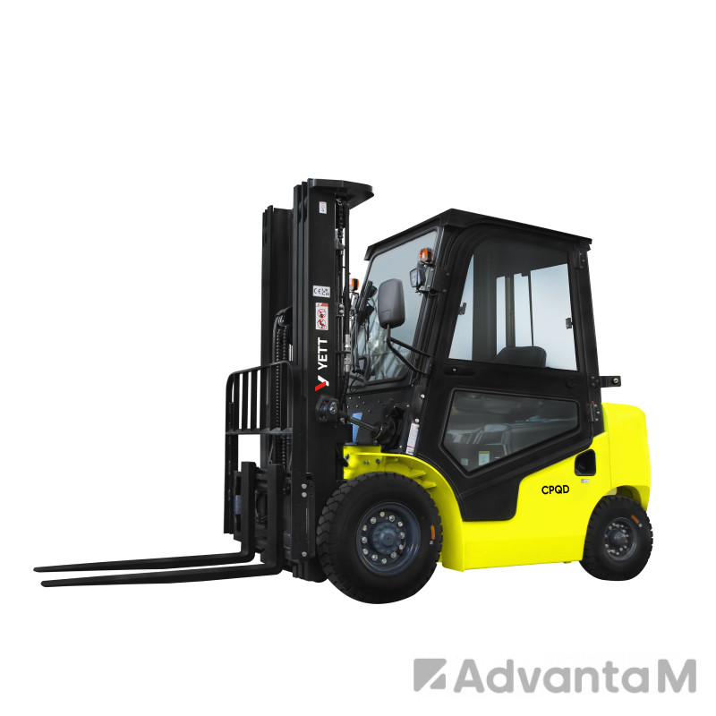 Бензиновый погрузчик с кабиной YETT CPQD35-RC1K2-M400-3W-K