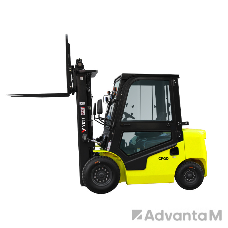Бензиновый погрузчик с кабиной YETT CPQD35-RC1K2-M400-3W-K - 1